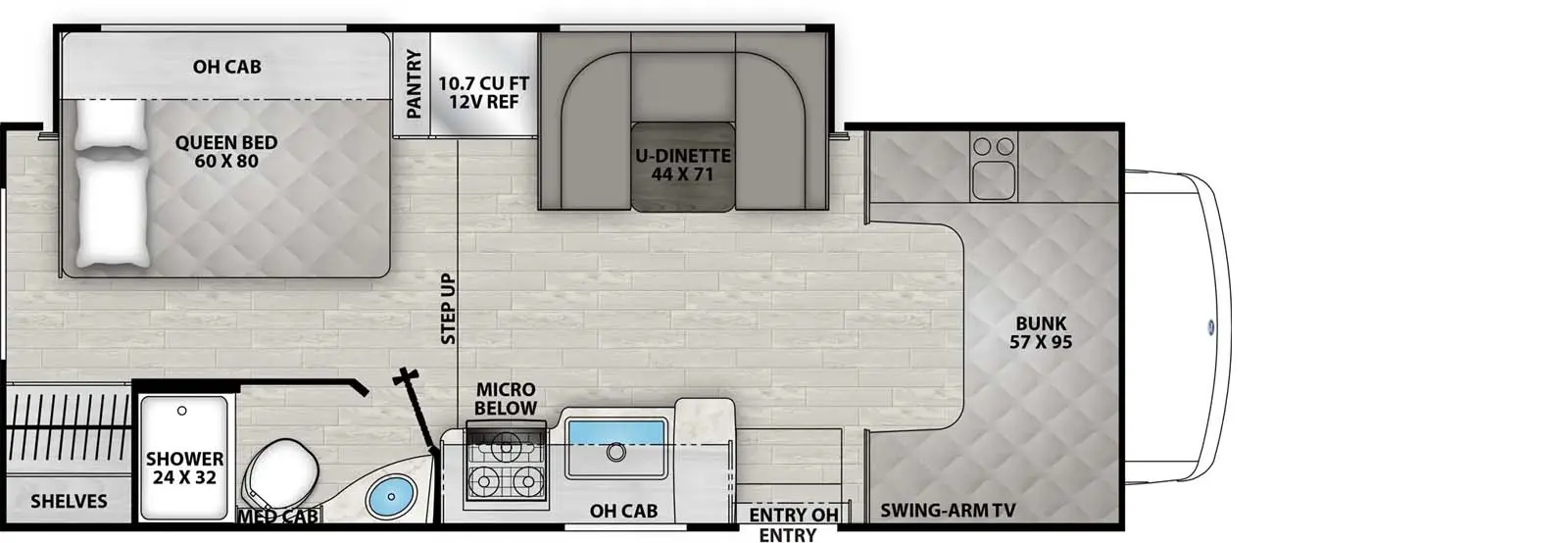 23FS - Ford 350 Floorplan Image